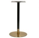 Table base with black pole and brass-look foot