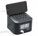 "FORTE" HOTEL AUDIO CLOCK WITH DUAL USB AND BLUETOOTH