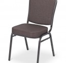 Stackable Banquet Chair with brown fabric