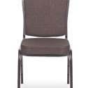 Stackable Banquet Chair with brown fabric