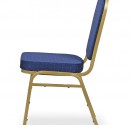 Stackable Banquet Chair with blue fabric