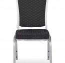 Stackable Banquet Chair with black fabric