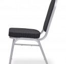 Stackable Banquet Chair with black fabric