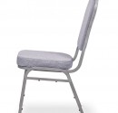 Stackable Banquet Chair with grey fabric