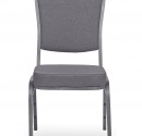 Stackable Banquet Chair with grey fabric