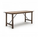 A foldable pine wood bar table for restaurants, cafes and events