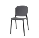 Cafe chair made of recycled tehnopolymer without arms / Kafejnīcas krēsls no pārstrādāta tehnopolimēra bez roku balstiem.