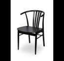 Restaurant Chair in Black Color - Made of Oak - Fast Delivery!