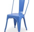 “Tolix style” chair in Blue color