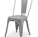 “Tolix style” chair in Grey color