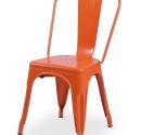 “Tolix style” chair in Orange color