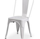 “Tolix style” chair in White color