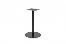 Table Base with round feet. in Black Steel.