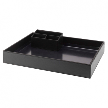 LEATHERETTE TRAY SET