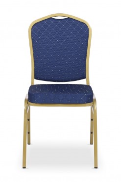 Stackable Banquet Chair with blue fabric