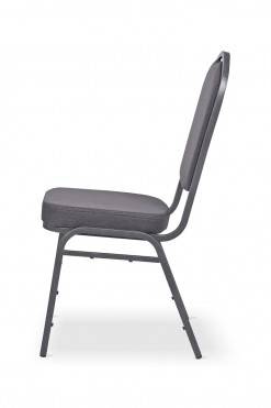 Stackable Banquet Chair with grey fabric