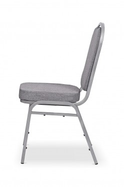 Stackable Banquet Chair with grey fabric