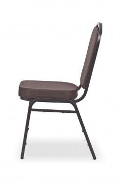 Stackable Banquet Chair with brown fabric