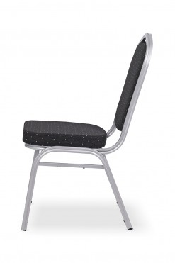 Stackable Banquet Chair with black fabric