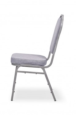 Stackable Banquet Chair with grey fabric