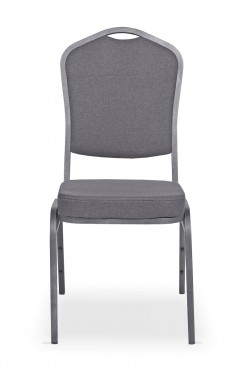 Stackable Banquet Chair with grey fabric