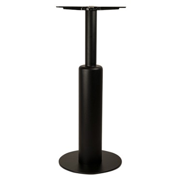 High table base in black coating